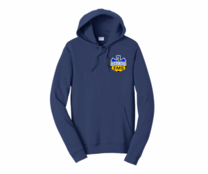 Port & Company Navy Hoodie - Screen print